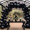 130PCS Black Balloons, Latex Balloons Different Sizes 18/12/10/5 Inch, Helium Balloons with Ribbon